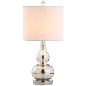 �T�t�@���B�� safavieh �e�[�u�������v �T�t�@�r�� �T�t�@���B�A JONATHAN Y JYL1028C Anya 20.5 Mini Glass LED Table Lamp, Transitional, Glam, Midcentury, Modern, Elegant, Office & Living Room, Silver �y���s�A���i�z
