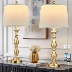�T�t�@���B�� safavieh �e�[�u�������v �T�t�@�r�� �T�t�@���B�A MOUVOVO 28 Tall Modern Table Lamps Set of 2 with USB A+C Ports and AC Outlet, 3 Way Touch Metal Bedside Lamps for Bedroom, Gold Farmhouse Nightstand Lamps for Living Roo 