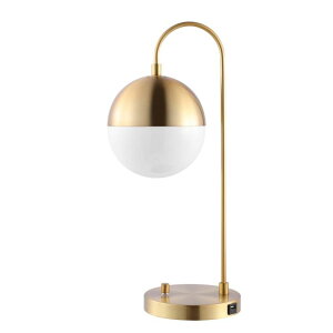 �T�t�@���B�� safavieh �e�[�u�������v �T�t�@�r�� �T�t�@���B�A SAFAVIEH Lighting Collection Cappi Brass Gold Table Lamp with USB Charging Port (LED Bulb Included) �y���s�A���i�z