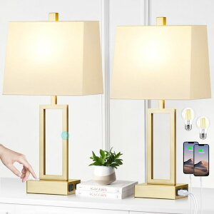 �T�t�@���B�� safavieh �e�[�u�������v �T�t�@�r�� �T�t�@���B�A Rinweey Touch Control Table Lamps Set of 2, Modern Gold Bedside Lamps with USB A+C Ports & AC Outlet, 3 Way Dimmable Contemporary Nightstand Lamps for Bedroom Living Room 
