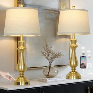 �T�t�@���B�� safavieh �e�[�u�������v �T�t�@�r�� �T�t�@���B�A luxeflow Modern Gold Table Lamps Set of 2 for Living Room,30 Tall Bedside Lamp with USB Charging Port,3-Way Dimmable Touch Nightstand Lamp for Bedroom Desk Side Table Of 