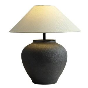 �T�t�@���B�� safavieh �e�[�u�������v �T�t�@�r�� �T�t�@���B�A PURESILKS Farmhouse Black Ceramic Table Lamp, Tile Pot Table Lamp with Linen Fabric Shade, Modern Decorative Bedside Lamps for Living Room,Bedroom, Study Room �y���s�A