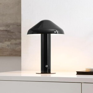 �T�t�@���B�� safavieh �e�[�u�������v �T�t�@�r�� �T�t�@���B�A SAFAVIEH Lighting Collection Jace Black 13-inch Mushroom Table Lamp with Dimmer for Bedroom, Living Room, Home Office, Desk, Nightstand (LED Bulb Included) �y���s�A��