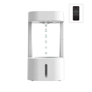 ��� ���� ��̃I�u�W�F �e�[�u���g�b�v�t�@�E���e�� �C���e���A���� Anti-Gravity Humidifier, Levitating Water Fountain with 7-Color Mood Light, 3-in-1 Tabletop Fountain & Mini Humidifier for Home Office Bedroom, Novelty Gift �y
