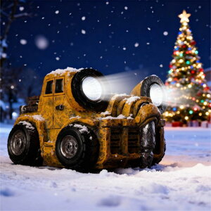 �K�[�f�����C�gLED�\�[���[���C�g �\�[���[�p���[ Etlemonde Garden Statue Outdoor Construction Truck Decor with Solar Light Decoration for Yard Patio Lawn Vintage Engineering Decor Gifts for Men �y���s�A���i�z