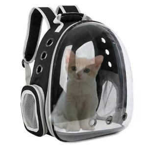 �C���R ���� �o�[�h �g���x���L�����A�[ Animal Carrier Backpacks,Transparent Space Capsule Bubble Pet Backpack Bag for Small Dogs Cats Airline Approved Travel Carrier �y���s�A���i�z
