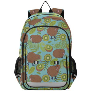 �C���R ���� �o�[�h �g���x���L�����A�[ Jucciaco Kiwi Birds School Backpack Laptop Travel Daypack for Kids Girls Boys, Computer Notebooks Bookbag with Adjustable Padded Straps �y���s�A���i�z