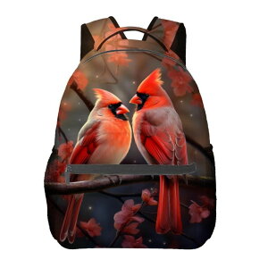 �C���R ���� �o�[�h �g���x���L�����A�[ VANZEV Cardinal Bird Backpack Travel Backpacks Laptop Rucksack,School Bookbag for Women Kids Boys Girls,Nature Back Pack Accessories Bags,Ideal Gifts for Work, Outdoor Adventures �y���s�A���i�z