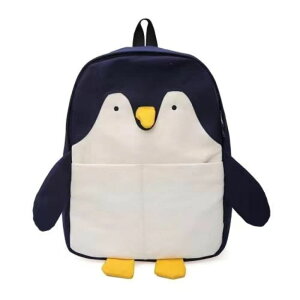 �C���R ���� �o�[�h �g���x���L�����A�[ KOWVOWZ Kawaii Frog Large Novelty Backpack Girl Boy Teen Cute Fuuny Panda Animal High School Backpack Laptop Waterproof Bookbag (Penguin) �y���s�A���i�z