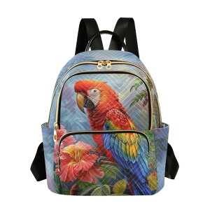 �C���R ���� �o�[�h �g���x���L�����A�[ VitVerCosy Parrot Mini Backpack Women's Quilted Small Backpack Purse for Women College Fashion Travel Daypack Shoulder Bag �y���s�A���i�z