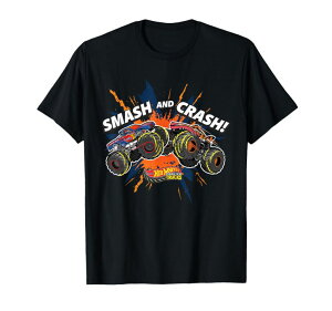 �z�b�g�E�B�[�� �����X�^�[�g���b�N Hot Wheels Monster Trucks - Smash and Crash T-Shirt �y���s�A���i�z