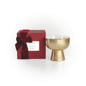 �`�F�X�Z�b�g 2025 Gold Holiday Candle | Festive - Noble Fir & Amber (Medium), Refillable Wellness, Essential Oil, Sustainable, Hand Finished and Poured, Premium, Luxury Ceramic, Natural Cotton Wick, Soy-Wax Blend �y���s�A���i�z