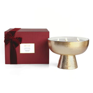 �`�F�X�Z�b�g 2025 Gold Holiday Candle | Festive - Noble Fir & Amber (Giant), Refillable Wellness, Essential Oil, Sustainable, Hand Finished and Poured, Premium, Luxury Ceramic, Natural Cotton Wick, Soy-Wax Blend �y���s�A���i�z
