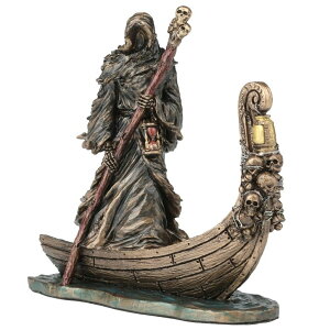 �`�F�X�Z�b�g Veronese Design 3 3/8 Inch Charon Ferryman of The River Styx Miniature Resin Figurine Hand Painted Bronze Finish �y���s�A���i�z