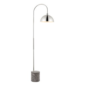 �T�t�@���B�� safavieh �e�[�u�������v �T�t�@�r�� �T�t�@���B�A SAFAVIEH Couture Lighting Collection - Rosabellina Silver & Grey 68-Inch Dimmable Marble Floor Lamp, Modern Arched Metal Shade, LED Bulb Included (CTL1104B) �y���s�A