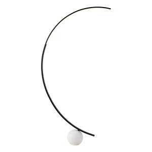 �T�t�@���B�� safavieh �e�[�u�������v �T�t�@�r�� �T�t�@���B�A SAFAVIEH Couture Lighting Collection - Krysandra Black & Grey Marble Dimmable Floor Lamp, Sculptural Arched Design, LED Bulb Included (CTL1109A) �y���s�A���i�z