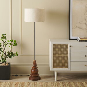 �T�t�@���B�� safavieh �e�[�u�������v �T�t�@�r�� �T�t�@���B�A SAFAVIEH Home Collection Messina Brown Solid Wood/Black 58-inch Standing Floor Lamp (LED Bulb Included) �y���s�A���i�z