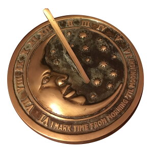 �����v Rome 2312 Moon and Stars Sundial, Solid Brass with Verdigris Highlights, 8.5-Inch Diameter �y���s�A���i�z