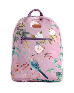 �C���R ���� �o�[�h �g���x���L�����A�[ Maison d' Hermine Backpack for Women Men Cotton Shoulder Multipurpose Rucksack with Small Pouch Lightweight Multi Pocket Bag for Travel Work Beach Perfect for Easter Gifts - Hokuzai - Violet �y���s