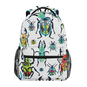 �C���R ���� �o�[�h �g���x���L�����A�[ Krafig Bugs Beetles Watercolor Boys Girls Kids School Backpacks Bookbag, Elementary School Bag Travel Backpack Daypack �y���s�A���i�z