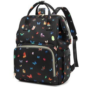 �C���R ���� �o�[�h �g���x���L�����A�[ Yusudan Butterfly Laptop Backpack for Women Men, 15.6 inch College School Backpack Bookbag for Work/School/Travel/Business �y���s�A���i�z