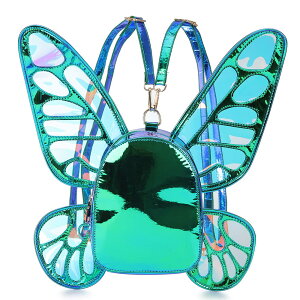 �C���R ���� �o�[�h �g���x���L�����A�[ ENJOININ Women's Laser Holographic Backpack Butterfly Angel Wings Casual Daypack Shoulder Bag �y���s�A���i�z