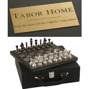 �`�F�X�Z�b�g Luxury & Decorative Premium Customized Chess Game Set | 10 x 10 Inches | Black & Silver | Collectible & Handmade Set for Professionals & Adult for Tournament or Gifting by INDUS LIVING �y���s�A���i�z