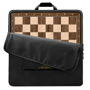 �`�F�X�Z�b�g A&A 21.25 Professional Wooden Tournament Chess Board/Walnut & Maple Inlaid / 2.25 Squares w/Notation �y���s�A���i�z