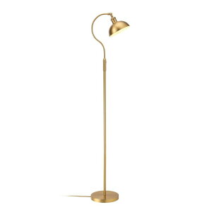 �T�t�@���B�� safavieh �e�[�u�������v �T�t�@�r�� �T�t�@���B�A O�fBright Heritage - Banker�fs Floor Lamp, 3-Level Touch Dimming, Adjustable Tilt Shade, Removable Lampshade Design, E26 Socket with 6W Dimmable LED Bulb, Gold Metal Sha