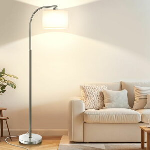 �T�t�@���B�� safavieh �e�[�u�������v �T�t�@�r�� �T�t�@���B�A KQW Floor Lamp for Living Room,65'' Modern Standing Lamps with 9W LED Bulb,Silver Tall Floor Light with Fabric Shade,3 Color Temperatures Tall Lamp for Bedroom Office Stu 