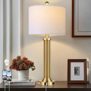 �T�t�@���B�� safavieh �e�[�u�������v �T�t�@�r�� �T�t�@���B�A MOUVOVO 28 Tall Modern Table Lamp with USB C+A Ports and AC Outlet, 3 Way Touch Metal Bedside Lamps for Bedroom, Gold Nightstand Lamps for Living Room �y���s�A���i