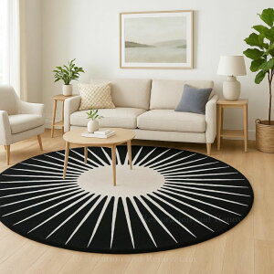 �T�t�@���B�� safavieh �e�[�u�������v �T�t�@�r�� �T�t�@���B�A Restoration and Renovation Modern Round Area Rug ? Hand-Tufted with 100% NZ Wool, Thick & Soft Circular Carpet for Living Room, Bedroom & Dining Room Decor (Black, 5' Ro 