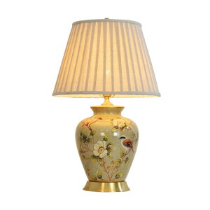 �T�t�@���B�� safavieh �e�[�u�������v �T�t�@�r�� �T�t�@���B�A VYORO American Flower&Bird Ceramic Table Lamp, Hand-Painted Chinoiserie Lamps, Fabric Lampshade Nightstand Lamp for Bedroom Living Room Office College Bookcase �y���s