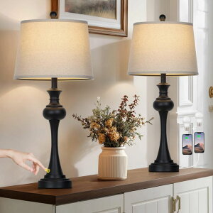�T�t�@���B�� safavieh �e�[�u�������v �T�t�@�r�� �T�t�@���B�A 28.75 Black Table Lamps Modern 3-Way Dimmable Bedside Lamp with USB A+C Ports & AC Outlets for Living Room Bedroom Nightstand Lamp,Beige Fabric Shade Mid Century Accent 