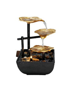 ��� ���� ��̃I�u�W�F �e�[�u���g�b�v�t�@�E���e�� �C���e���A���� Tabletop Water Fountain Indoor - Water Fountain Decor for Meditation, Relaxation for Yoga, Study, Tea, Living Room, Office, Beauty Club Decor �y���s�A���i