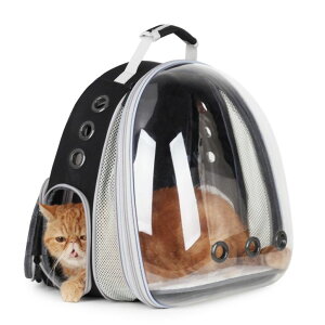 �C���R ���� �o�[�h �g���x���L�����A�[ Lollimeow Cat Carrier Backpack, Expandable Bubble Pet Carrier for Cats and Small Dogs, Airline Approved Travel Backpack for Hiking, Walking & Outdoor Adventures - Supports up to 16 lbs �y���s�A��