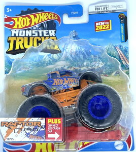 �z�b�g�E�B�[�� �����X�^�[�g���b�N Hot Wheels Monster Trucks - Ford Raptor F-150 - Crash Legends - 38/75 �y���s�A���i�z