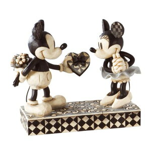 W VA 4009260 ~bL[ ~j[  mN 6-C` Black and White Mickey and Minnie Valentine Figurine 6-Inch y tBMA u u LN^[ l` v[g NX}X a z ys