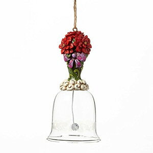 GlXR W VA n[gEbh N[N |CZ`A OX x I[ig 4.5 C` Poinsettia Glass Bell Ornament, 4.5-Inch y tBMA u u LN^[ l` v[g N