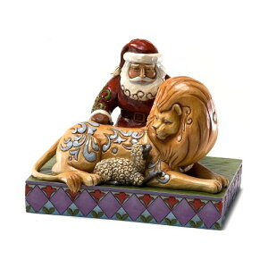 GlXR W VA n[gEbh N[N T^ EBY CI   T^ƃCIƎqr 5.25 C` Santa with Lion and Lamb Figurine 5.25 IN y u LN^[ l` v[g N