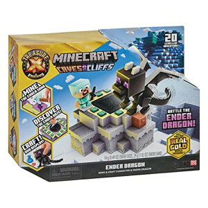 y[z }CN  G_[hSƂ̐킢 Treasure X Minecraft Caves & Cliffs Ender Dragon. Mine & Craft Character . Mine, Discover & Craft with 20 Levels of Adventure, Will You find The Real Gold Dipped Trea sokunou y