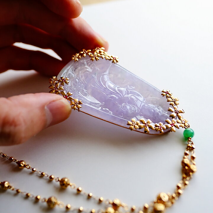 楽天市場】翡翠(ヒスイ)×ルビー×ダイヤモンド×K18PG ジュエリー  