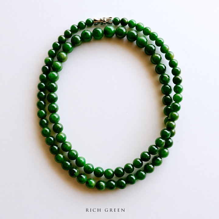 楽天市場】翡翠 (ヒスイ) ネックレス / パーツ『RICH GREEN 