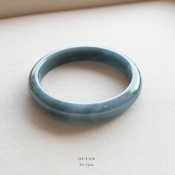 楽天市場】翡翠 (ひすい) バングル『OCEAN』( 円形 / 内径59.7mm