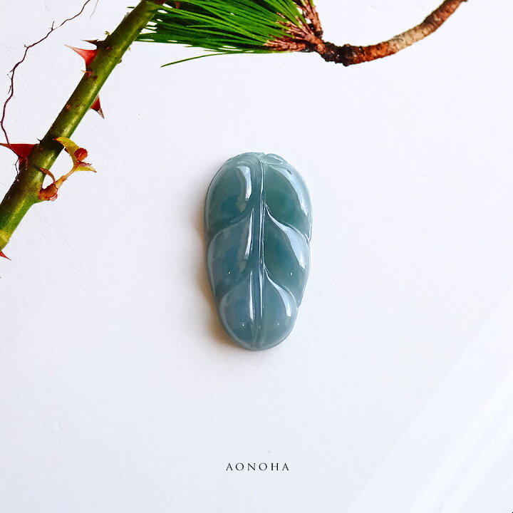 楽天市場】翡翠 (ヒスイ) 彫刻/ペンダントトップ『AONOHA 