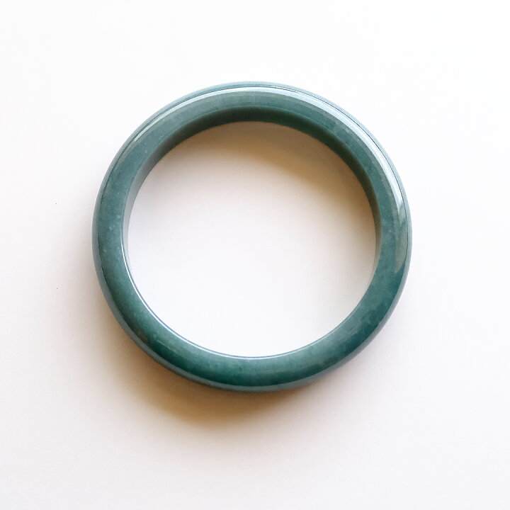 楽天市場】翡翠 (ひすい) バングル『OCEAN』(円形/内径62.6mm) 青翡翠 
