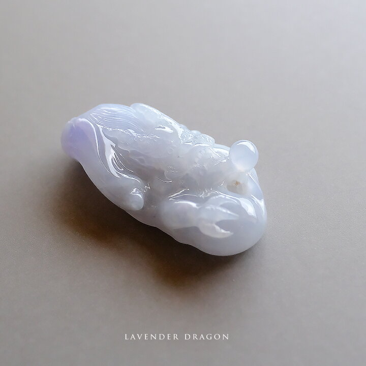 楽天市場】翡翠 (ヒスイ)彫刻 ペンダントトップ『LAVENDER DRAGON 