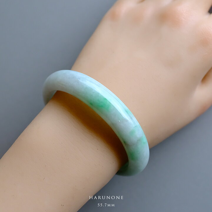 楽天市場】翡翠(ひすい)バングル (円形/内径55.7mm) 『HARUNONE