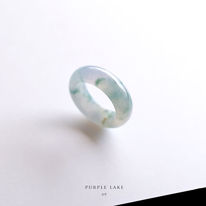 楽天市場】翡翠 (ヒスイ)くりぬきリング 『PURPLE LAKE』 (9号 