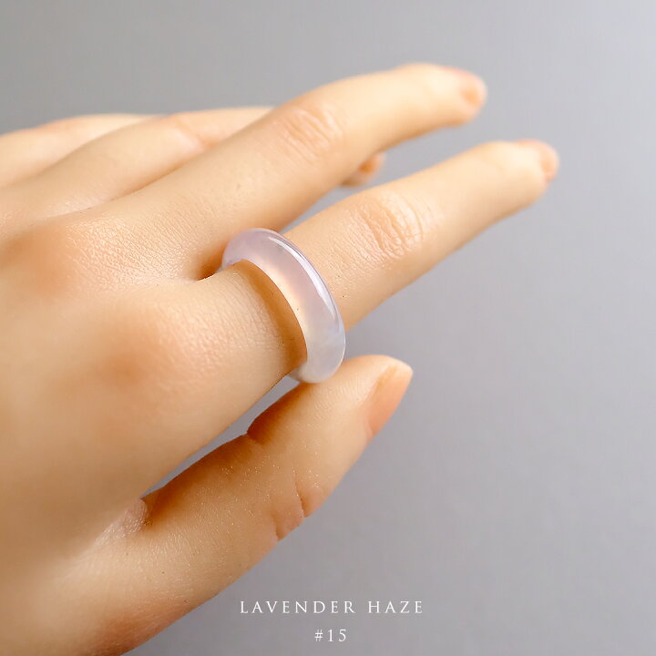 楽天市場】翡翠 (ヒスイ)くりぬきリング 『LAVENDER HAZE』 (15号 